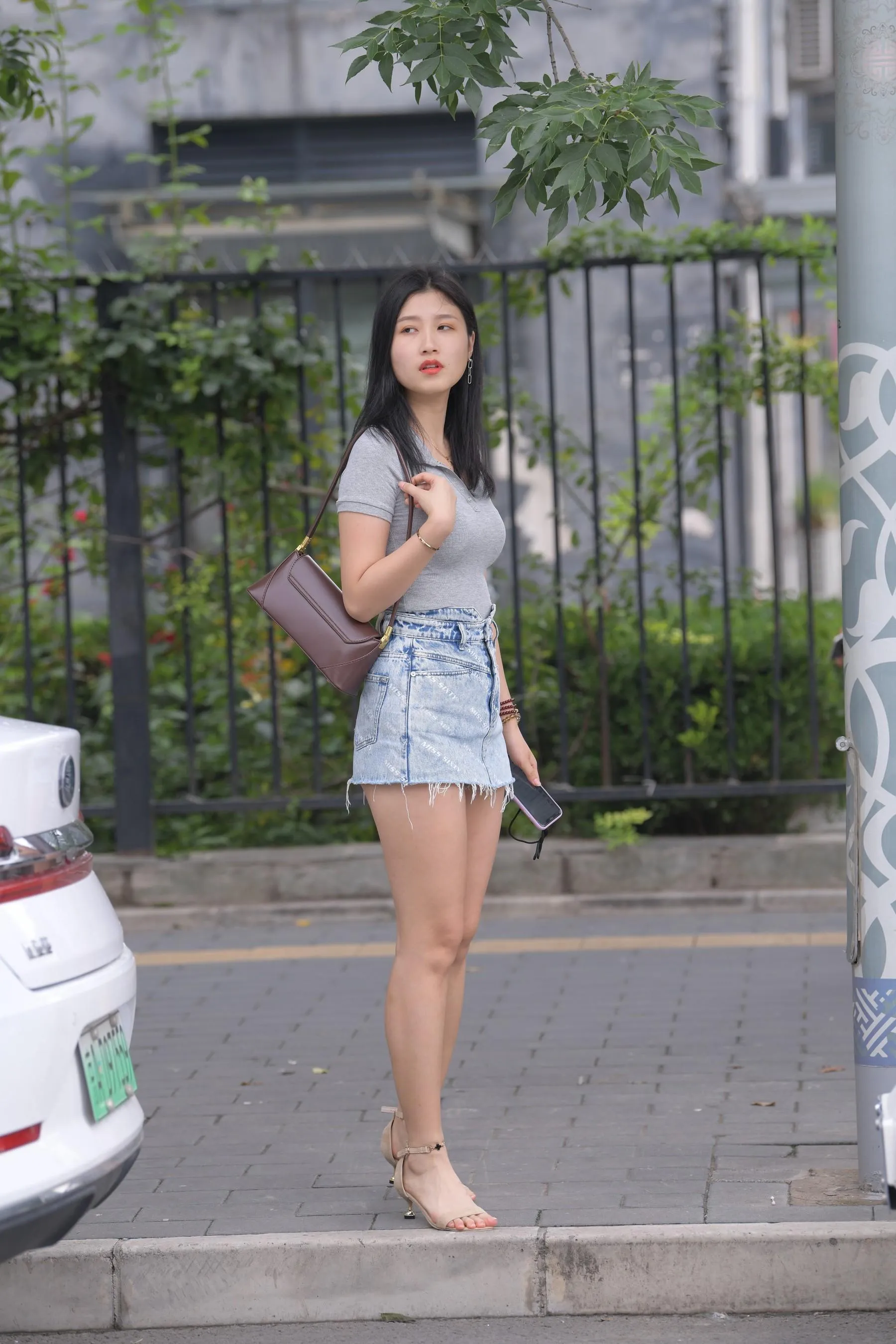 魔镜街拍 NO.169 一只麋鹿摄影-牛仔短裙美女 [235P]插图7
